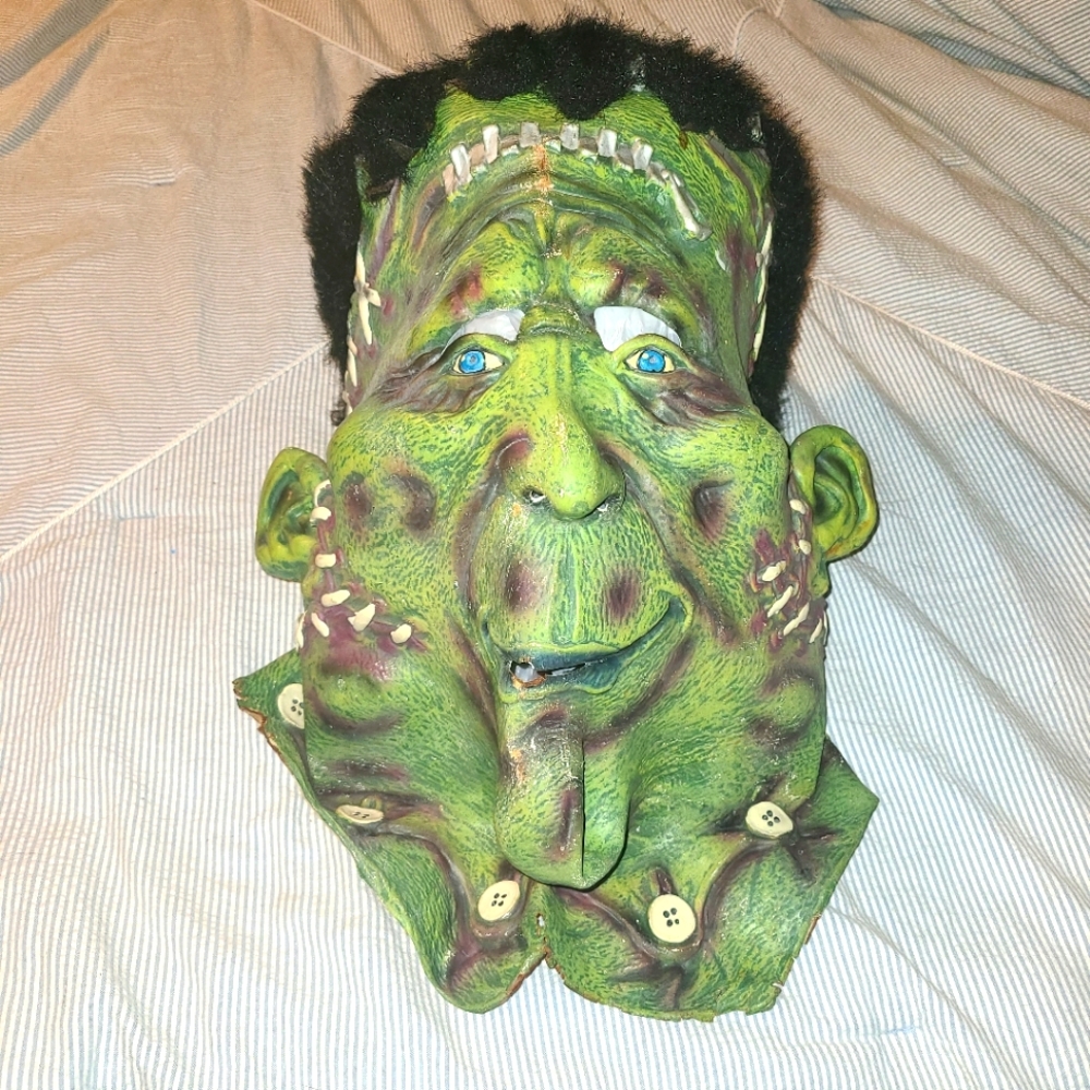 Frankenstein's Monster Halloween Mask Transylmaniac Vintage